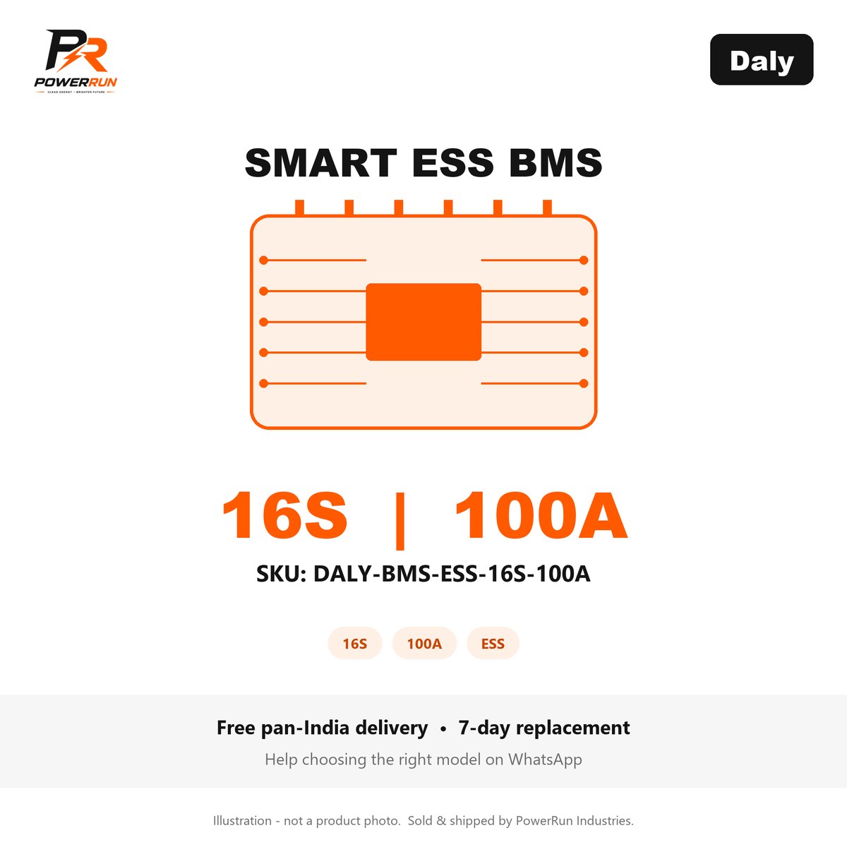 Daly Smart ESS BMS 16S 100A