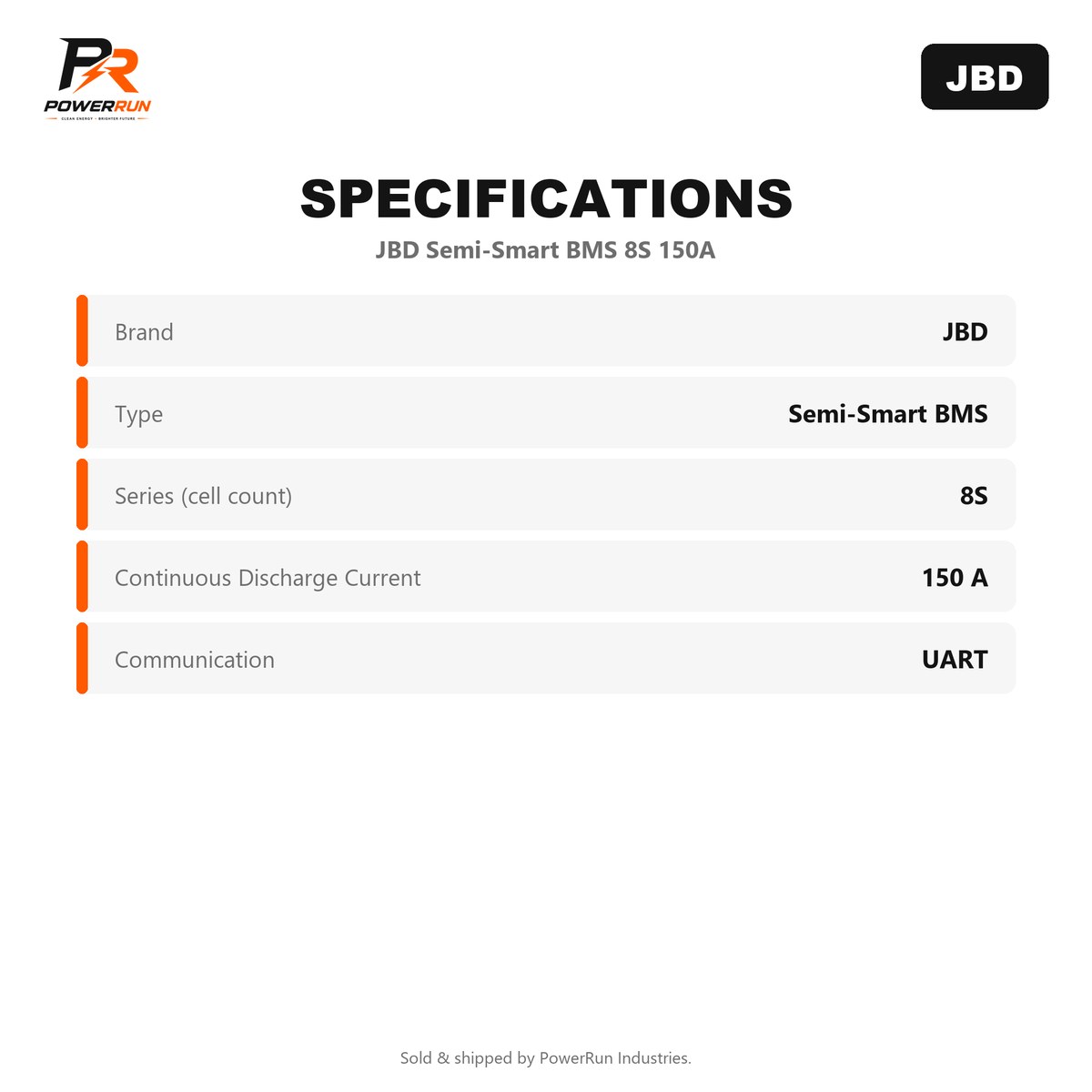 JBD Semi-Smart BMS 8S 150A (BMS & Balancers) - view 2 of 2