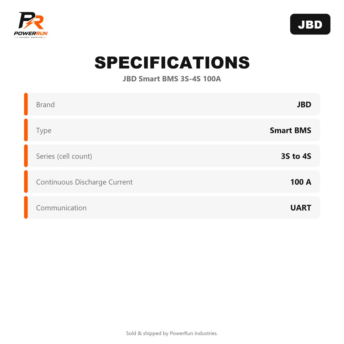 JBD Smart BMS 3S-4S 100A (BMS & Balancers) - view 2 of 2
