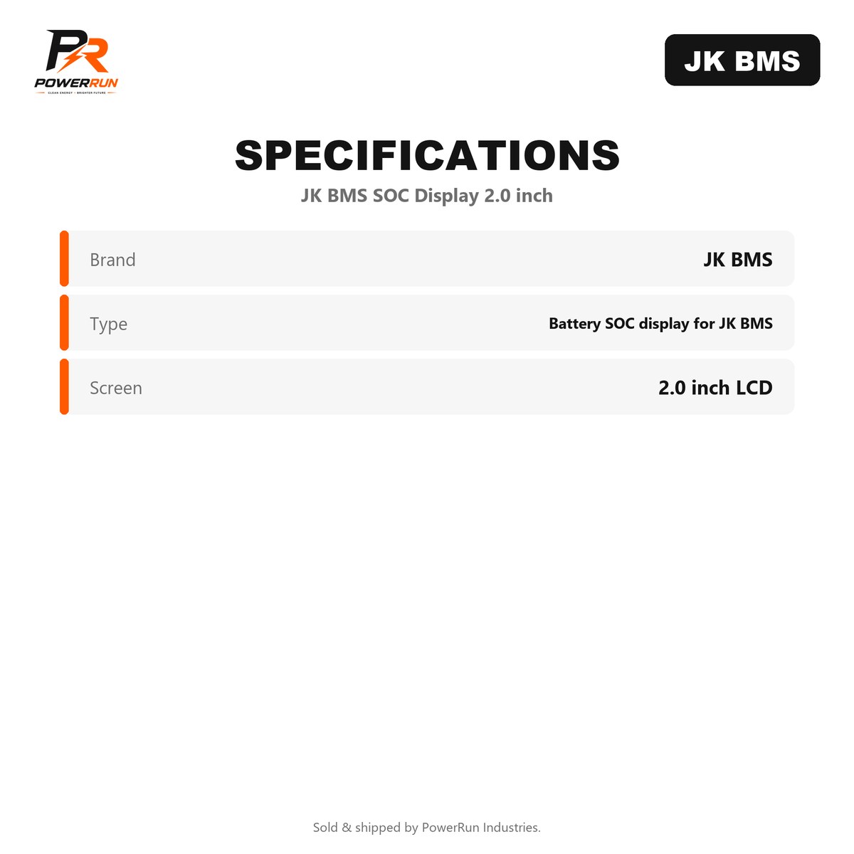 JK BMS SOC Display 2.0 inch (BMS & Balancers) - view 2 of 2
