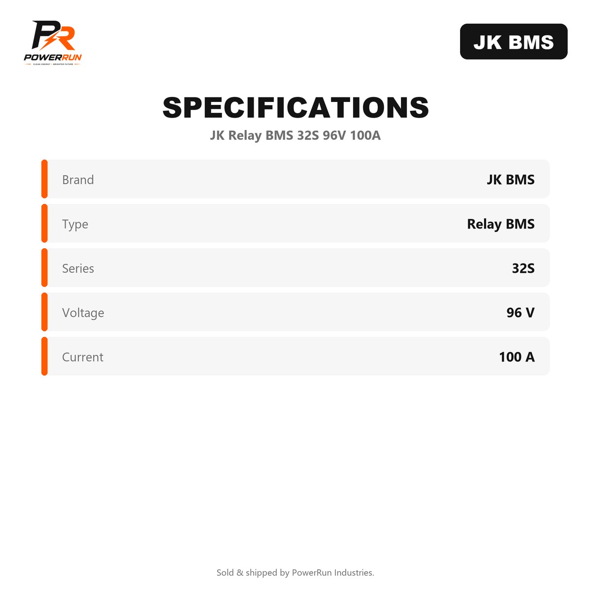 JK Relay BMS 32S 96V 100A (BMS & Balancers) - view 2 of 2