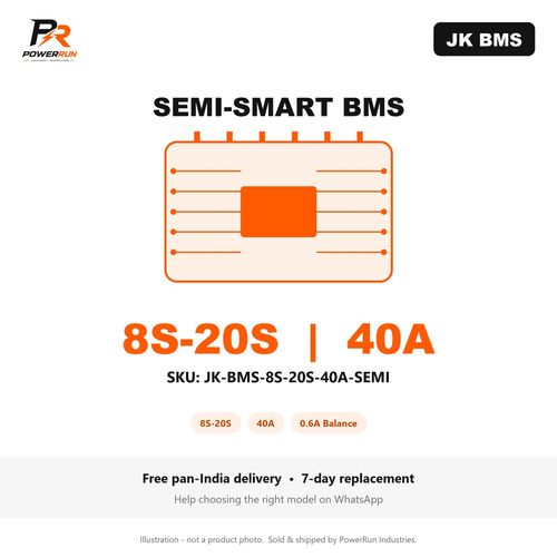 JK Semi-Smart BMS 8S-20S 40A